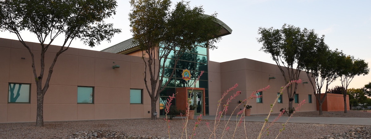 ILEA Roswell Academy Exterior at Dusk